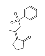 (2E)-2-[1-甲基-2-(苯磺酰基)亚乙基]环戊酮 结构式