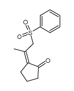 Cyclopentanone, 2-[1-methyl-2-(phenylsulfonyl)ethylidene]-, (Z)- (9CI) 结构式