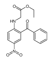N-(2-苯甲酰基-4-硝基苯基)甘氨酸乙酯 结构式