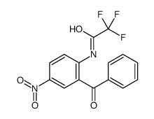 N-(2-苯甲酰基-4-硝基苯基)-2,2,2-三氟乙酰胺 结构式