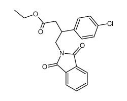 β-(4-氯苯基)-1,3-二氢-1,3-二氧代-2H-异吲哚-2-丁酸乙酯 结构式