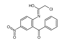 N-(2-苯甲酰基-4-硝基苯基)-2-氯乙酰胺 结构式