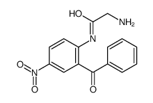 2-氨基-N-(2-苯甲酰基-4-硝基苯基)乙酰胺 结构式