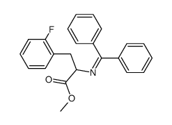 N-(二苯亚甲基)-2-氟苯丙氨酸甲酯 结构式