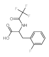 2-氟-N-(三氟乙酰基)苯丙氨酸 结构式