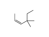 trans-4,4-Dimethyl-2-hexene 结构式