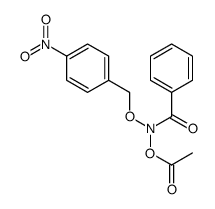 Acetic acid, benzoyl[(4-nitrophenyl)methoxy]azanyl ester 结构式