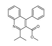 2-异丙基-4-苯基喹啉-3-羧酸甲酯 结构式