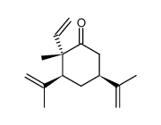 Cyclohexanone, 2-ethenyl-2-methyl-3,5-bis(1-methylethenyl)-, [2S-(2α,3β,5β)]- (9CI) 结构式