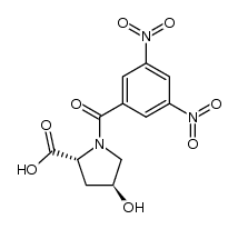 D-Proline, 1-(3,5-dinitrobenzoyl)-4-hydroxy- (6CI) 结构式