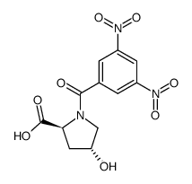 L-Proline, 1-(3,5-dinitrobenzoyl)-4-hydroxy-, (4R)- 结构式