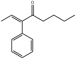 (2E)-3-苯基-2-辛烯-4-酮 结构式