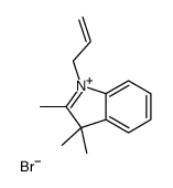 1-烯丙基-2,3,3-三甲基吲哚鎓溴盐 结构式