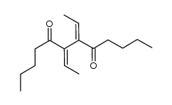 6,7-二亚乙基-5,8-十二烷二酮 结构式