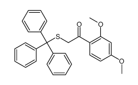 Ethanone, 1-(2,4-dimethoxyphenyl)-2-[(triphenylmethyl)thio]- 结构式