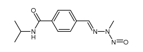 Benzamide, N-(1-methylethyl)-4-[(2-methyl-2-nitrosohydrazinylidene)methyl]- 结构式