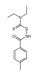 Benzamide, N-[[(diethylamino)thioxomethyl]thio]-4-methyl- (9CI) 结构式