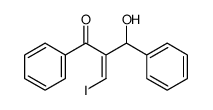 2-Propen-1-one, 2-(hydroxyphenylmethyl)-3-iodo-1-phenyl-, (2Z)- 结构式