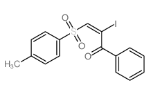 (E)-2-碘-3-(对甲苯磺酰基)丙烯酰苯 结构式