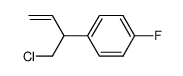 1-[1-(氯甲基)-2-丙烯-1-基]-4-氟苯 结构式
