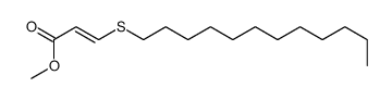 2-Propenoic acid, 3-(dodecylthio)-, methyl ester 结构式