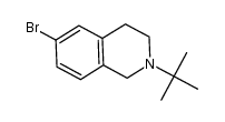 6-溴-2-叔丁基-1,2,3,4-四氢异喹啉 结构式
