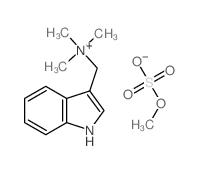 1H-indol-3-ylmethyl-trimethyl-azanium: sulfooxymethane 结构式