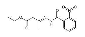 ethyl 3-[(2-nitrobenzoyl)hydrazono]butanoate 结构式