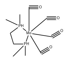 四羰基[1,1'-(1,2-亚乙基)双[1,1-二甲基膦-κP]]合钼(OC-6-22)- 结构式