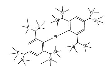 Plumbylene, bis[2,4,6-tris[bis(trimethylsilyl)methyl]phenyl]- (9CI) 结构式