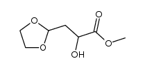 α-羟基-1,3-二氧戊环-2-丙酸甲酯 结构式