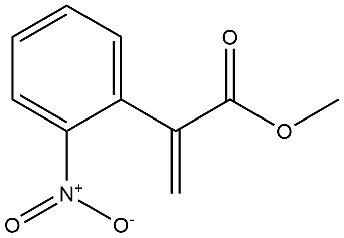 α-亚甲基-2-硝基苯乙酸甲酯 结构式