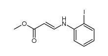 2-Propenoic acid, 3-[(2-iodophenyl)amino]-, methyl ester 结构式