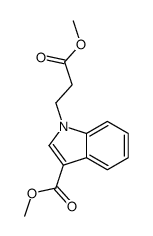 1H-吲哚-1-丙酸-3-甲氧羰基甲酯 结构式