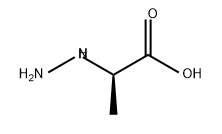 (2R)-2-肼基丙酸 结构式
