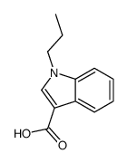 1-丙基-1H-吲哚-3-羧酸 结构式