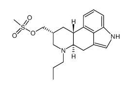 6-propylergoline-8beta-methyl methanesulphonate 结构式