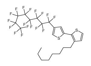 2,2'-Bithiophene, 4'-(1,1,2,2,3,3,4,4,5,5,6,6,7,7,8,8,8-heptadecafluorooctyl)-3-octyl- 结构式