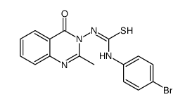 Thiourea, N-(4-bromophenyl)-N'-(2-methyl-4-oxo-3(4H)-quinazolinyl)- 结构式