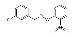 Benzenesulfenic acid, 2-nitro-, (3-hydroxyphenyl)methyl ester 结构式