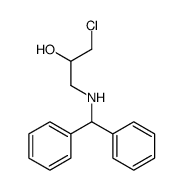 1-(二苯甲基氨基)-3-氯丙烷-2-醇 结构式