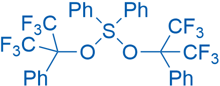 双[α,α-双(三氟甲基)苯甲醇合]二苯硫 结构式