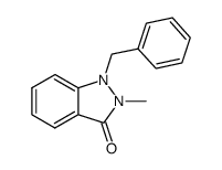 1,2-二氢-2-甲基-1-(苯甲基)-3H-吲唑-3-酮 结构式