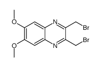 2,3-双(溴甲基)-6,7-二甲氧基喹喔啉 结构式