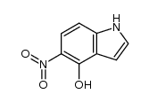 5-硝基-1H-吲哚-4-醇 结构式
