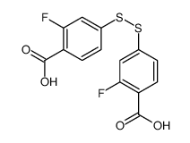 4,4'-二硫代双[2-氟苯甲酸] 结构式