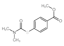 4-[[(二甲氨基)羰基]硫代]苯甲酸甲酯 结构式