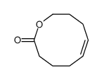 (6Z)-3,4,5,8,9,10-六氢-2H-氧杂环辛二烯-2-酮 结构式
