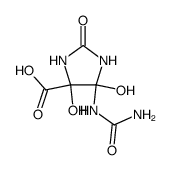 4-Imidazolidinecarboxylic acid, 5-[(aminocarbonyl)amino]-4,5-dihydroxy-2-oxo- 结构式