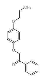 1-苯基-2-(4-丙氧基苯氧基)乙酮 结构式